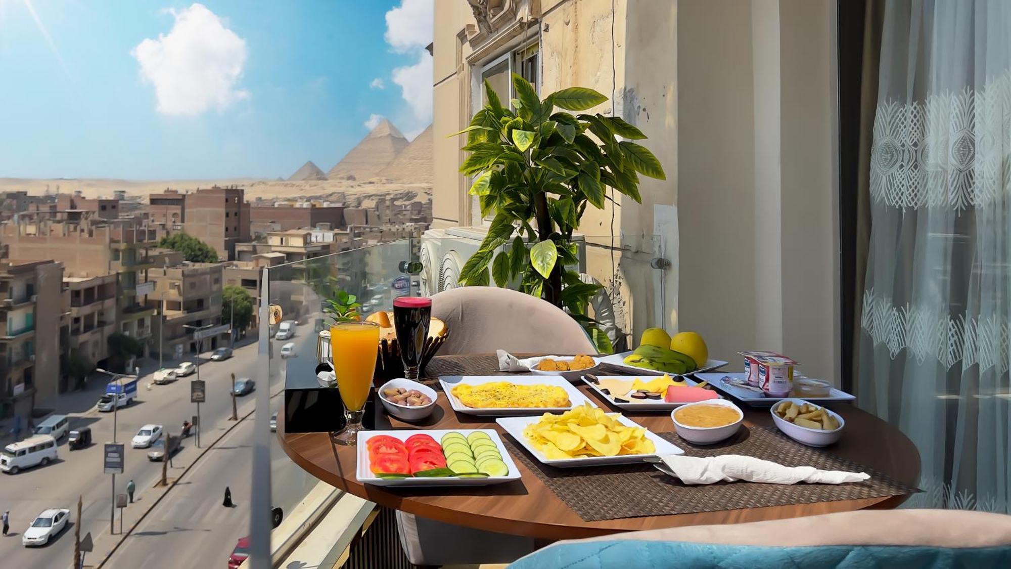 Imperial Pyramids Heights View Bed & Breakfast Nazlet el-Sîsi Екстериор снимка