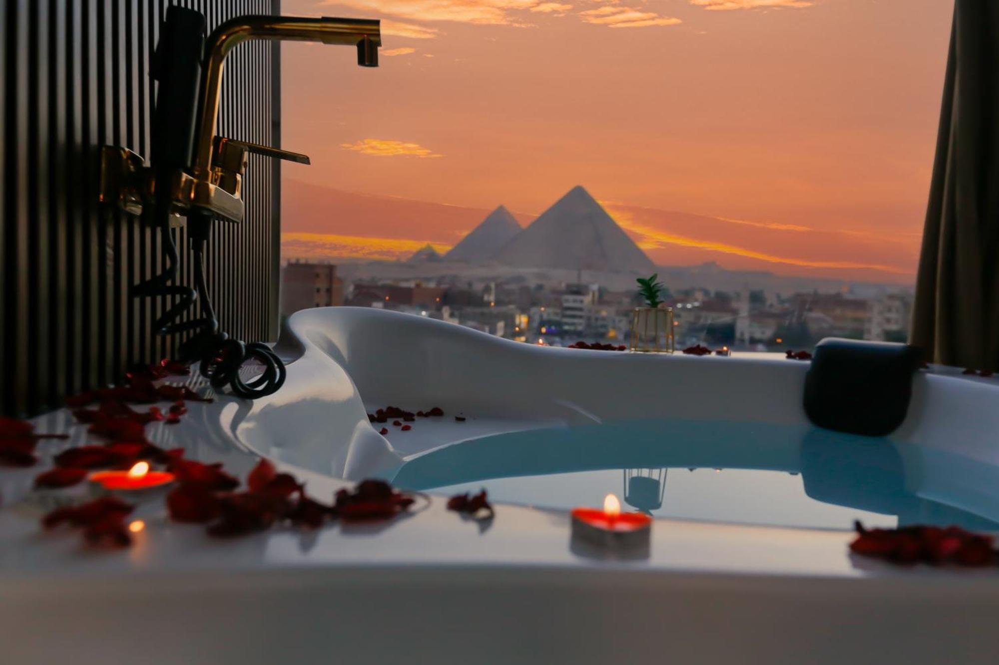 Imperial Pyramids Heights View Bed & Breakfast Nazlet el-Sîsi Екстериор снимка